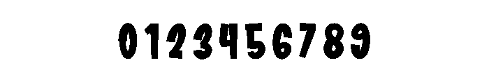 Thick Stick Font OTHER CHARS