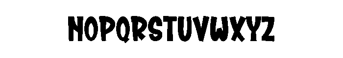 Thick Stick Font UPPERCASE