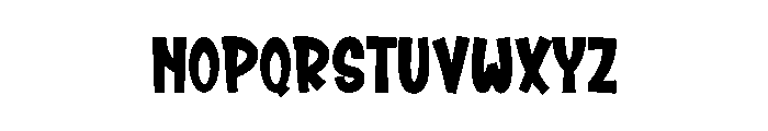 Thick Stick Font LOWERCASE