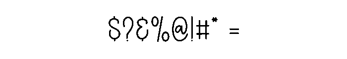 Thick Sticker Font OTHER CHARS