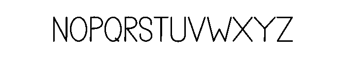 Thick Sticker Font UPPERCASE