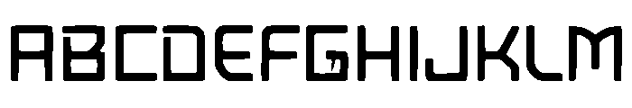 Thick Strokes Font UPPERCASE