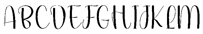 Thick Stylish Font UPPERCASE