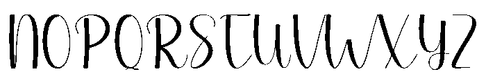 Thick Stylish Font UPPERCASE