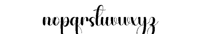 Thick Stylish Font LOWERCASE