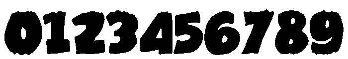 Thick Type Regular Font OTHER CHARS