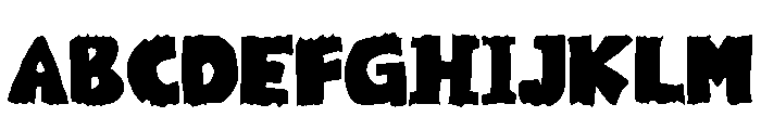 Thick Type Regular Font UPPERCASE