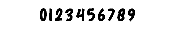 Thick Whimsy Font OTHER CHARS
