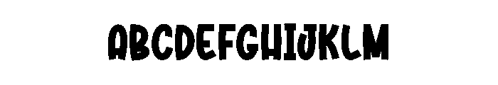 Thick Whimsy Font UPPERCASE