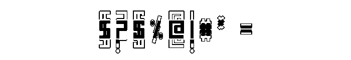Thick3 Font OTHER CHARS