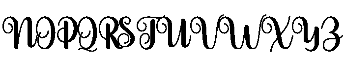 ThickSignature-Regular Font UPPERCASE