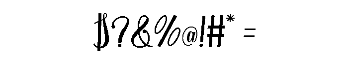 ThickSimple-Regular Font OTHER CHARS