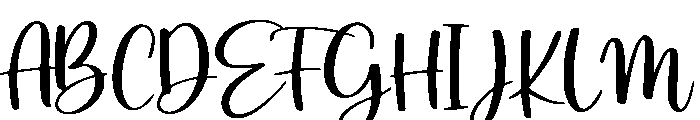 ThickSimple-Regular Font UPPERCASE