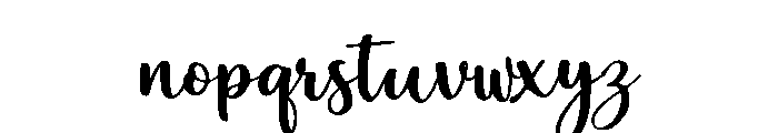 ThickSimple-Regular Font LOWERCASE