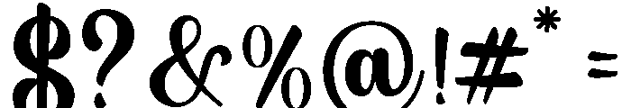 ThickSnoopy-Regular Font OTHER CHARS
