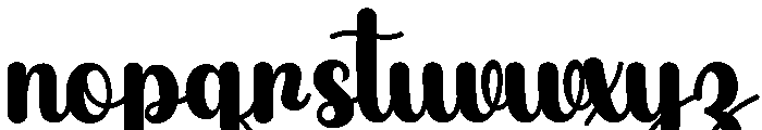 ThickSnoopy-Regular Font LOWERCASE