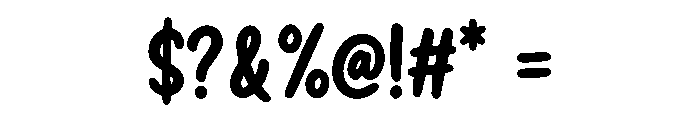 ThickTales Font OTHER CHARS