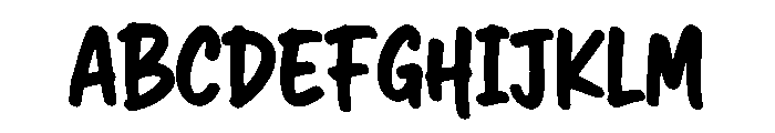 ThickTales Font UPPERCASE