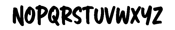 ThickTales Font UPPERCASE