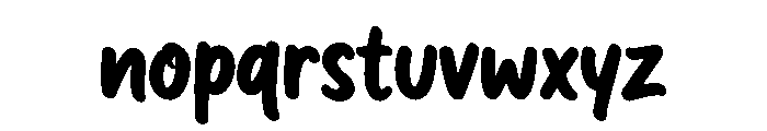 ThickTales Font LOWERCASE