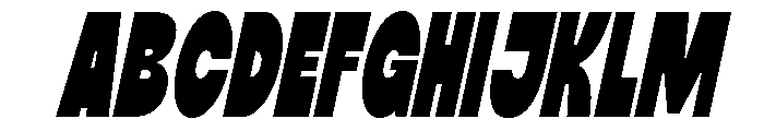 Thickbar Italic Font UPPERCASE