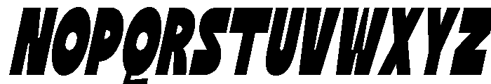 Thickbar Italic Font UPPERCASE
