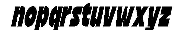Thickbar Italic Font LOWERCASE