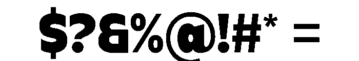 Thicker Style Regular Font OTHER CHARS