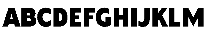 Thicker Style Regular Font UPPERCASE
