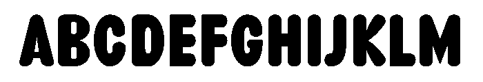 Thickloved Sans Font UPPERCASE