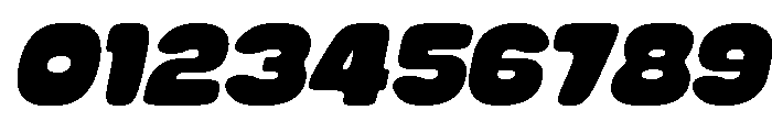 Thicko Italic Rounded Font OTHER CHARS