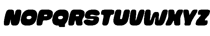 Thicko Italic Rounded Font UPPERCASE