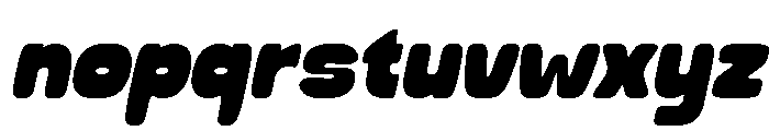 Thicko Italic Rounded Font LOWERCASE