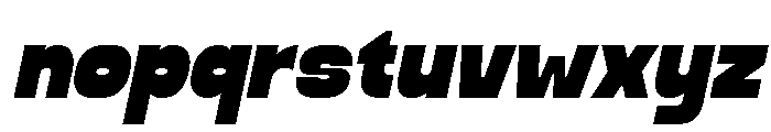 Thicko Italic Font LOWERCASE