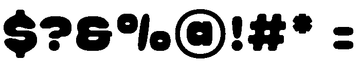 Thicko Rounded Font OTHER CHARS