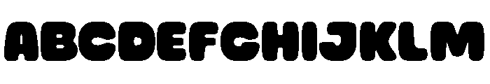 Thicko Rounded Font UPPERCASE
