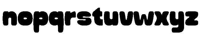 Thicko Rounded Font LOWERCASE