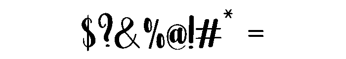 Thicks Font OTHER CHARS