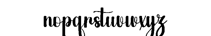 Thicks Font LOWERCASE