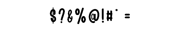 Thickster Font OTHER CHARS