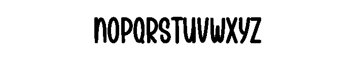 Thickster Font LOWERCASE