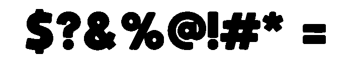 Thicksy Font OTHER CHARS