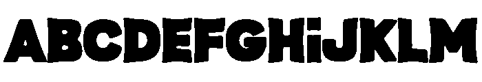 Thicksy Font UPPERCASE