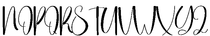 Thicky Christmas Font UPPERCASE