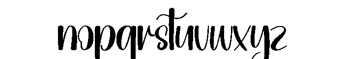 Thicky Christmas Font LOWERCASE