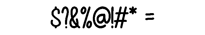 Thicky Thacka Font OTHER CHARS