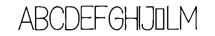 Thin_Aesthetic Font UPPERCASE