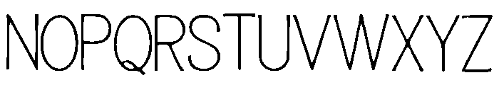 Thin_Aesthetic Font UPPERCASE