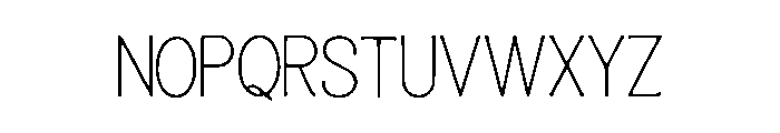 Thin_Aesthetic Font LOWERCASE
