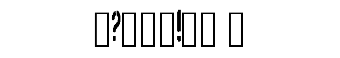 Thin Army Stencil By Sq Regular Font OTHER CHARS